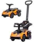 Carro Andador Lamborghini Essenza SCV2 Carro Andador com Buzina Guiador e Grade de Segurança 86,5x40x89,5cm Laranja