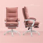 Cadeira de Escritório com 6 Pontos de Massagem e 5 Modos Reclinável com Função de Aquecimento 66x74x114 - 121,5 cm Rosa