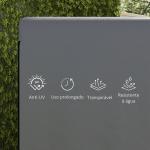Capa Protetora para Baloiço de Jardim de 3 Lugares 215x155x150 cm Impermeável com Fecho de Correr Cinza Escuro