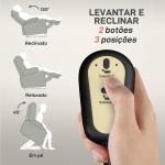 Poltrona Relax Levanta Pessoas com 8 Pontos de Massagem Reclinável com Função de Aquecimento 89x93x105 cm Cinzento Claro