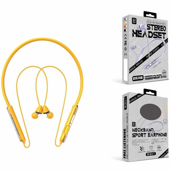 RS01 AURICULAR DESPORTO AMARELA