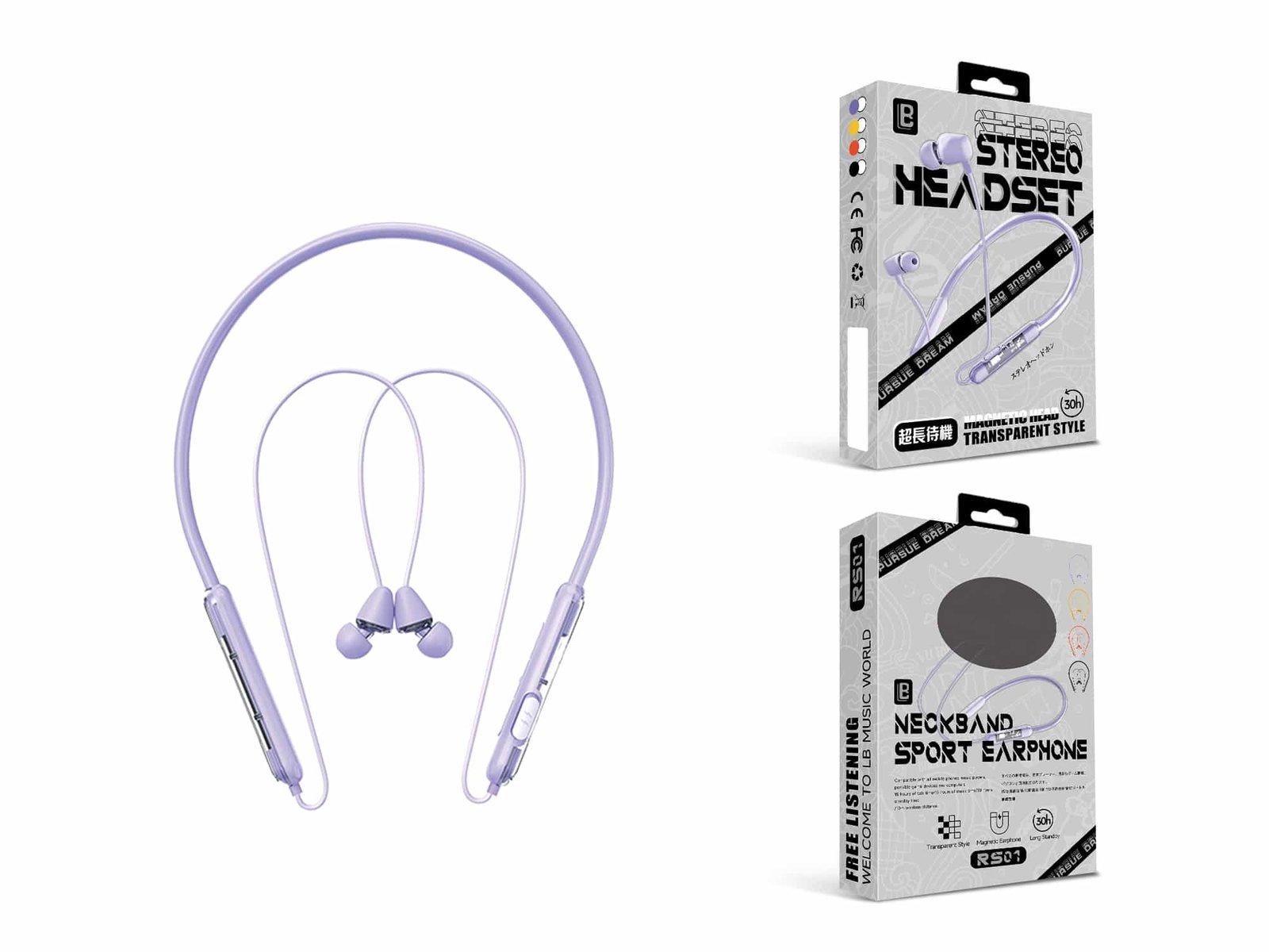 RS01 AURICULAR DESPORTO ROXO