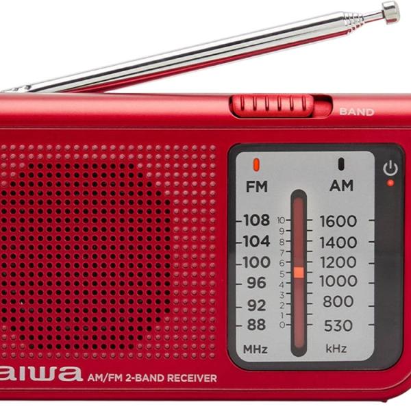 Rádio Portátil AM/FM Analógico RS - 55RD (Vermelho) - AIWA