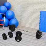 Conjunto de Barras de Pesos com 14 Discos de Pesos Intercambiáveis até 55kg Conjunto de Pesos e Barras Ajustáveis para Culturismo Treinamento Fitness em Casa Academia Preto