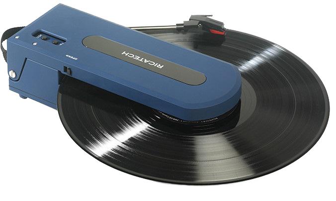 Gira Discos Portátil 33/45 RPM USB 1x 0,5W (Azul) - RICATECH