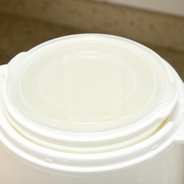 Iogurteira 20W 1,5L Máquina de Iogurte para Fazer Iogurte Grego e Aquecimento a Temperatura Constante PTC 19,5x17,5x21,4 cm Branco
