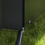 Capa Protetora Impermeável para Baloiço de Jardim de 3 Lugares com Fecho Antipoeira e Antivento 215x155x150 cm