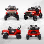 Carro Elétrico para Crianças Carro Elétrico Infantil UTV 12V com Velocidade Ajustável USB e Faróis 95x62,5x65 cm Vermelho