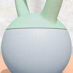 Kettlebell de 4 kg Pesa Russa Preenchida de Areia Metálica e Alça Antiderrapante 19x15x25 cm Verde