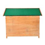 Casa para Cães de Madeira Casa para Animais de Estimação Elevada com Teto Asfáltico Abatível Impermeável e 4 pés Antiderrapantes 82x58x58cm Madeira