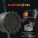 Punching Ball de Boxe com Altura Ajustável com 2 Bolas de Velocidade Barra Giratória 360° e Base Preenchida 88x50x160 - 230cm Preto