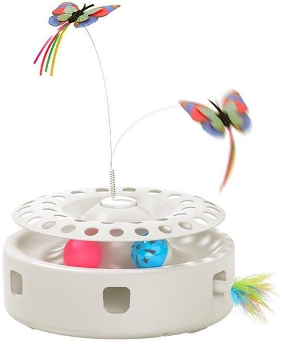 Brinquedo Interativo 3 - EM - 1 RWJTY823 - 02 p/ Gatos (Branco) - ROJECO