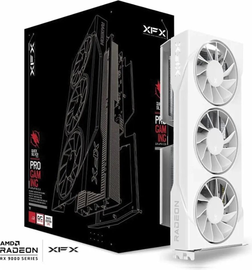 Placa Gráfica AMD Radeon RX 9060 XT Swift OC White Triple Fan Gaming Edition 16GB GDDR6 - XFX