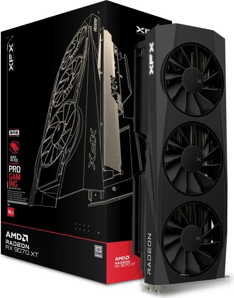 Placa Gráfica AMD Radeon RX 9070 XT RDNA 4 Quicksilver Gaming Edition 16GB GDDR6 - XFX
