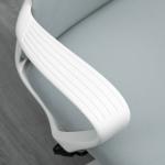 Cadeira de Escritório Ergonómica com Altura Ajustável Função de Inclinação e Encosto Alto 62x56x110 - 119,5 cm Cinza