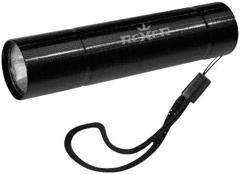 Lanterna de Mão Recarregável 3W 220mah 80lm (Preto) - REXER
