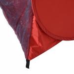 Tenda Pop - up Instantâneo e Portátil com Janelas Protetoras para Piquenique Praia e Camping com Proteção UV vermelho