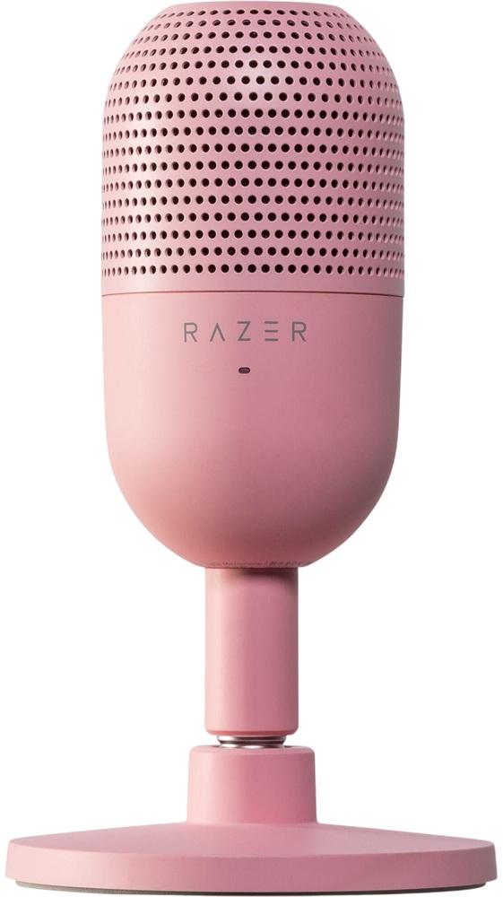 Microfone Condensador Supercardióide Seiren V3 Mini Ultra - Compact USB (Rosa) - RAZER
