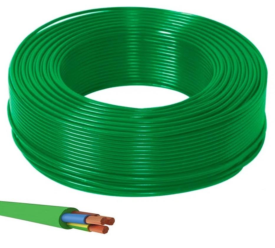 Bobine de Cabo Eléctrico Halogéneo RZ1 - K 3x 1,5mm (100 mts) - Verde