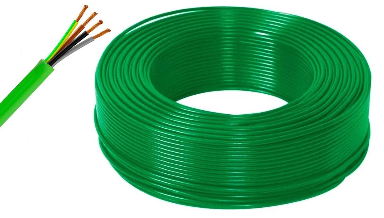 Bobine de Cabo Eléctrico Halogéneo RZ1 - K 4x4mm (100 mts) - Verde
