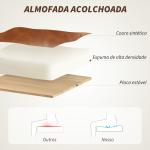 Cadeira de Escritório Giratória com Altura Ajustável Função Basculante e Encosto de Vime Sintético 60x55,5x82 - 90 cm Marrom
