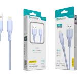 Cabo de Dados Fast Charge 5A PVC Macaron Design - Roxo , Lightning USB , 1.0M