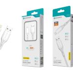 Cabo de Dados Fast Charge 5A PVC Macaron Design - Branco , Lightning USB , 1.5M