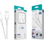 Cabo de Dados Fast Charge 5A PVC Macaron Design - Branco, Type - C USB, 2.0M
