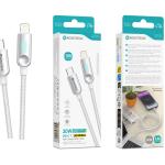 Cabo USB - C para Lightning NOVOTECK S - 150, 30W, 1M, com Visor Digital de Potência, Carregamento Rápido e Transferência de Dados