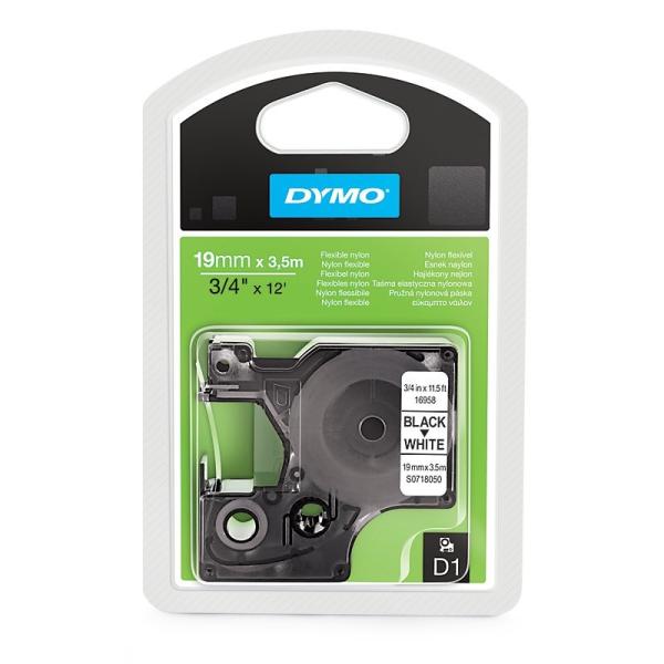 Fita Preto Sobre Branco (3,5 mts/1,9cm) - DYMO