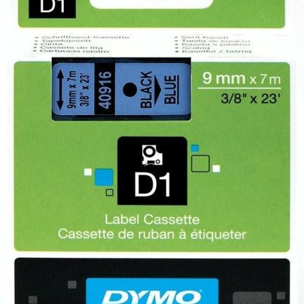 Fita Preto Sobre Azul (7 mts/0,9cm) - DYMO