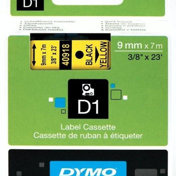 Fita Preto Sobre Amarelo (7 mts/0,9cm) - DYMO