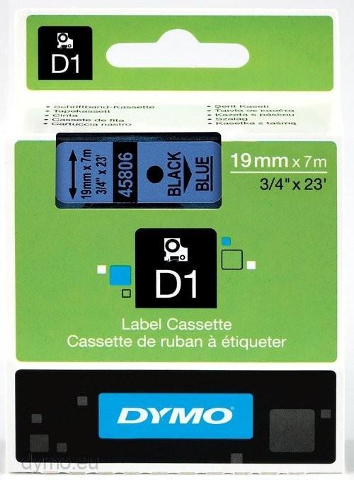 Fita Preto Sobre Azul (7 mts/1,9cm) - DYMO