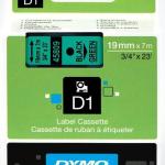 Fita Preto Sobre Verde (7 mts/1,9cm) - DYMO
