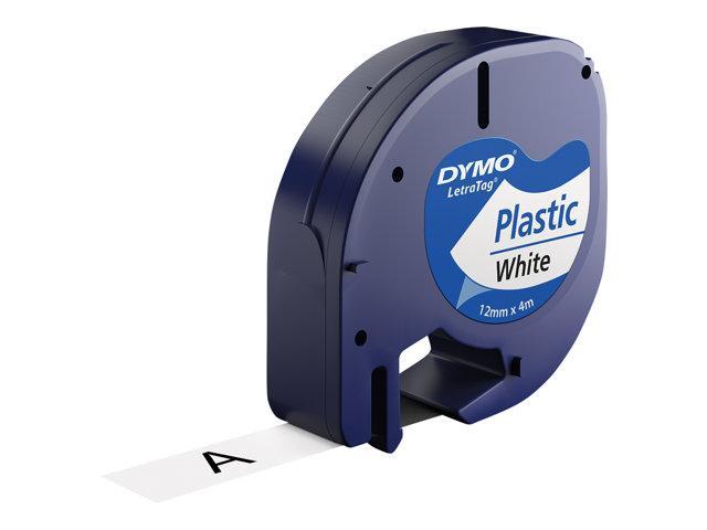 Fita p/ Etiquetadora Preto Sobre Branco (4 mts/1,2cm) - DYMO