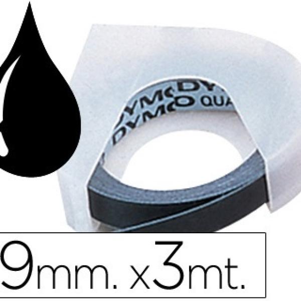 Fita p/ Etiquetadora 3D Preto (3mts x 9mm) - DYMO
