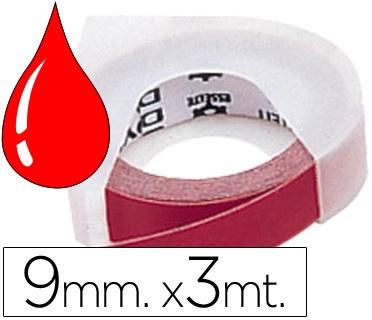 Fita p/ Etiquetadora 3D Vermelho (3mts x 9mm) - DYMO