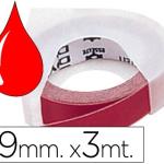 Fita p/ Etiquetadora 3D Vermelho (3mts x 9mm) - DYMO