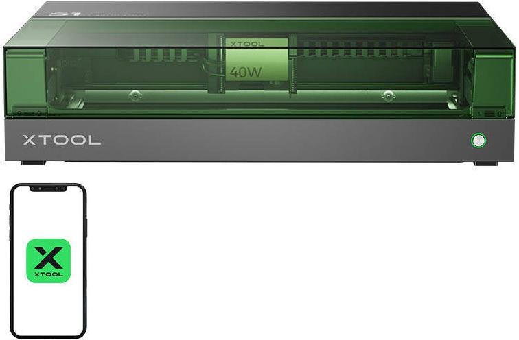 Máquina de Gravação a Laser 2 - EM - 1 All - in - One Kit S1 40W (Preto) - XTOOL