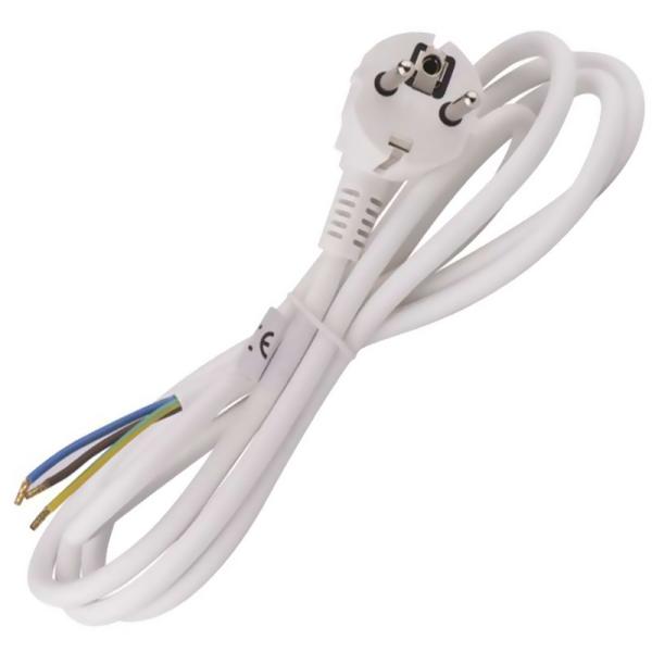 Cabo Alimentação 2 x 1,50 mm² + Terra (2 mts) - Branco