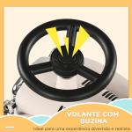 Carro Andador para Bebé de 12 a 36 Meses com Buzina Compartimento de Armazenamento e Volante 58x27x35 cm Creme