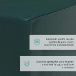 Capa Protetora para Móveis Retangular Cobertura de Móveis para Jardim Impermeável para Terraço Varanda 235x190x90 cm Verde