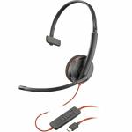 Auriculares com microfone Poly 8X214A6 Preto