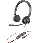 Auriculares com microfone Poly Blackwire 3325 Preto
