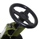 Kart a Pedais com Assento Ajustável Embreagem Travão de Mão para Crianças de 3 - 6 Anos 99x65x56 cm Verde e Preto