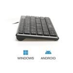 Teclado iggual Slim TKL-USB Preto