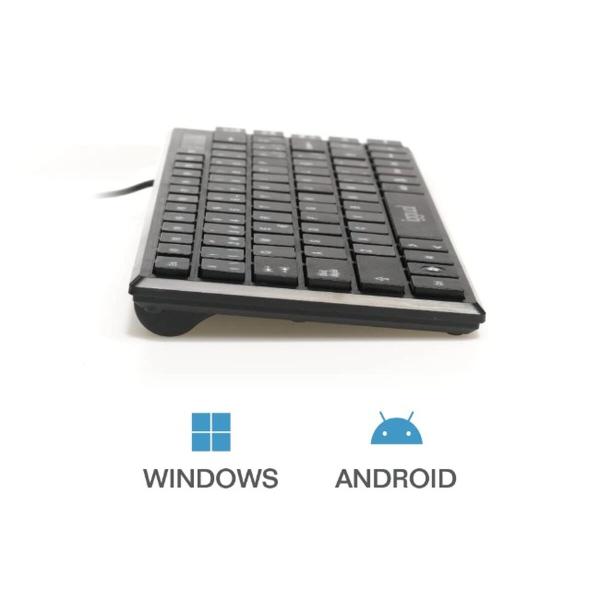 Teclado iggual Slim TKL-USB Preto