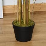 Bambu Artificial 150cm com Vaso Decorativo Planta Sintética Realística Ø18x150 cm Verde