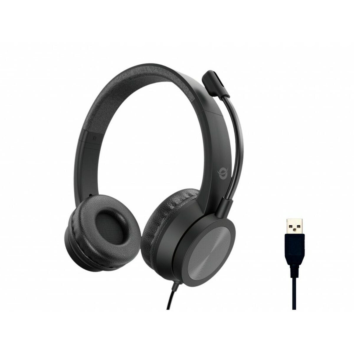 Auriculares com microfone Conceptronic POLONA05B