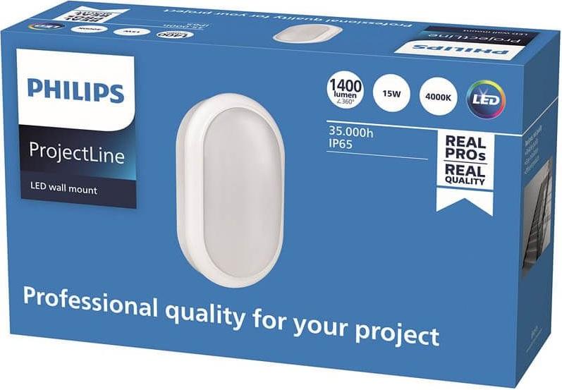 Projector Parede LED 15W 4000K 1400Lm IP65 (Oval) - PHILIPS